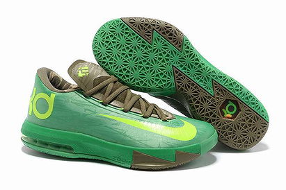 Nike KD Vi%u201CBamboo%u201DKevin Durant Shoes in Green-Volt Bronze - Mens