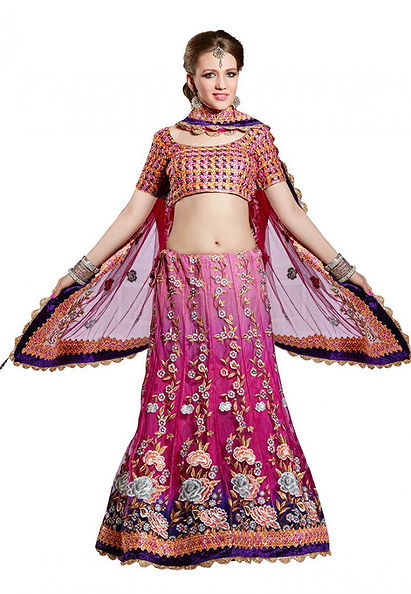 Pink Color Net Designer Online Designer Lehenga Choli Collection