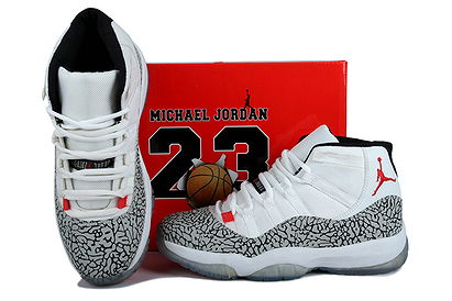 Retro Air Jordan XI Sports Sneakers Leopord White Black Custom Mens
