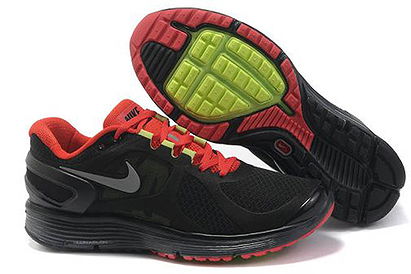 Nike LunarEclipse  2 Running Shoe Black University Red Wolf Grey Silver Mens