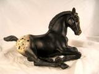 Breyer Lying Down Foal Black Blanket Appaloosa is in your collection!