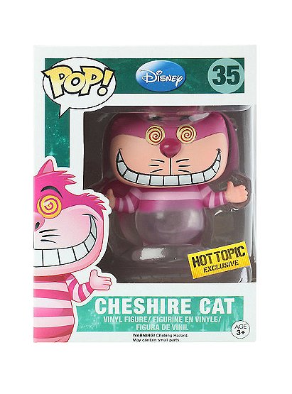 Alice In Wonderland Pop! Vinyl: Cheshire Cat Disappearing Variant Hot Topic Exclusive