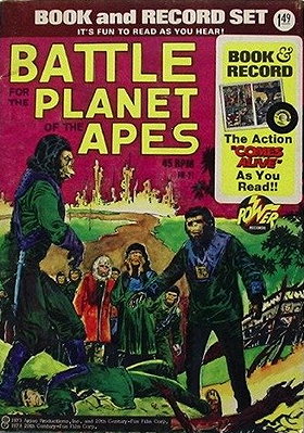 Battle for the Planet of the Apes Book and Record Set