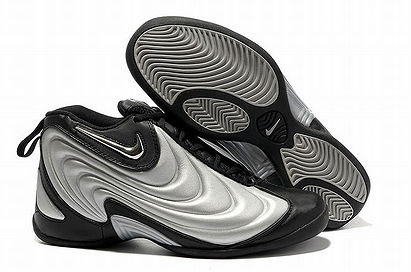 2012 New Nike Air Flightposite Silver/Black Men's