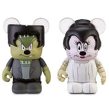 Spooky Series Vinylmation: Mickey as Frankenstein Monster and Minnie as The Bride