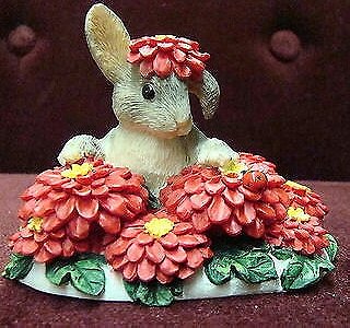 Charming Tails - Rabbit In Red Flowers