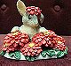 Charming Tails - Rabbit In Red Flowers