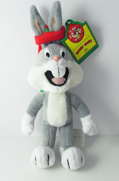 McDonald's Christmas Bugs Bunny Plush Toy 1992