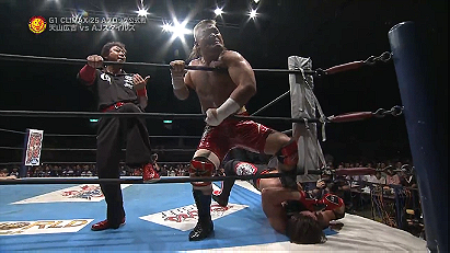 AJ Styles vs. Hiroyoshi Tenzan (NJPW, G1 Climax 25 Day 13)