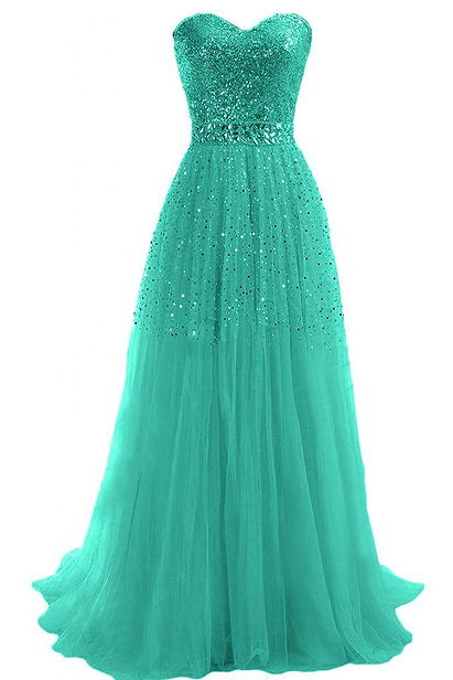 Emma Y Exquisite Sweetheart Tulle Long Prom Dress Party Gowns-US Size 6 Champagne