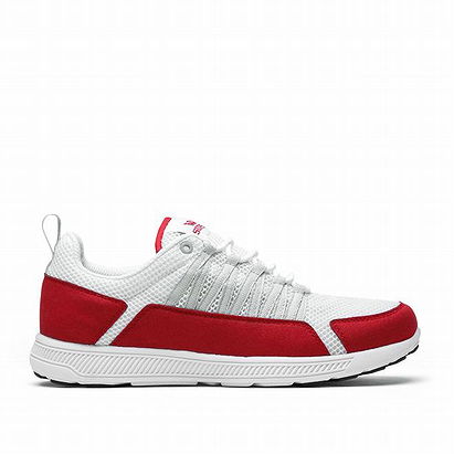 mens white red supra owen mesh shoes