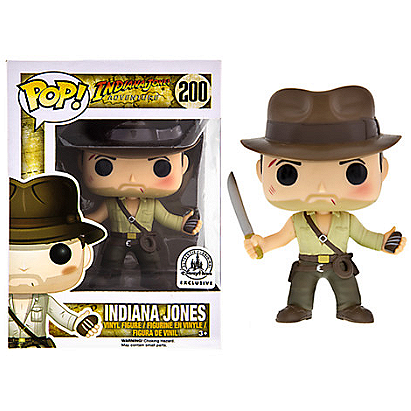 Indiana Jones Pop! Vinyl: Indiana Jones w/ Sankara Stone Disney Parks Exclusive
