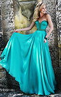 Sherri Hill 32071 Strapless Emerald Beading Open Back Long 2016 Prom Dresses