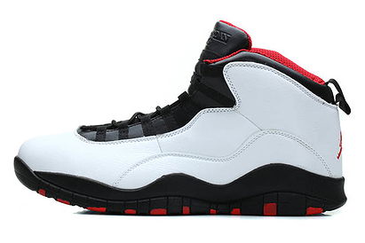 Chicago Bulls Jordan X Retro True Red-White-Black Basketball Big Size Shoes
