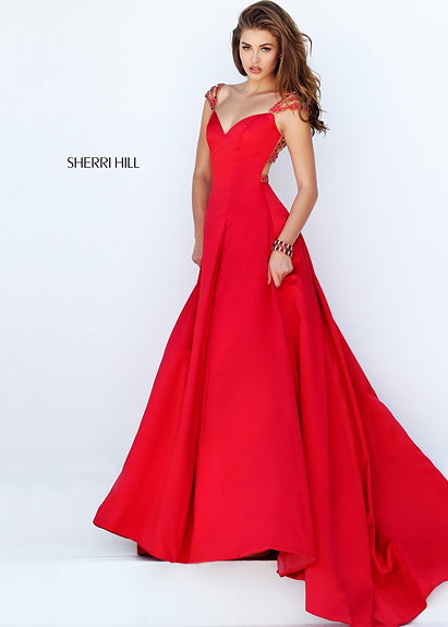 Lovely Sherri Hill 50229 Jeweled Illusion Ball Gown 2016 Sale