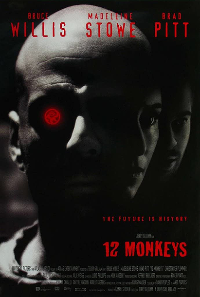 12 MONKEYS MOVIE POSTER 2 Sided ORIGINAL 27x40 BRAD PITT BRUCE WILLIS