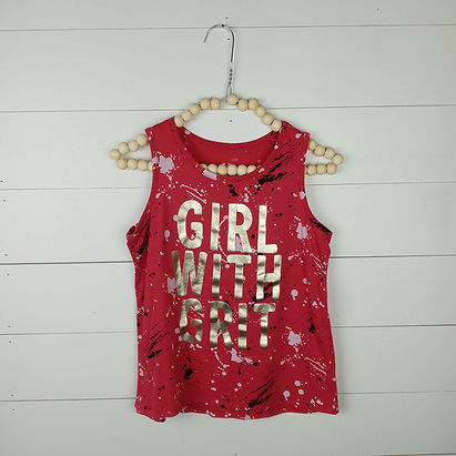 Justice Girls 12 splatter paint tank