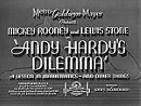 Andy Hardy's Dilemma: A Lesson in Mathematics - And Other Things (1940)