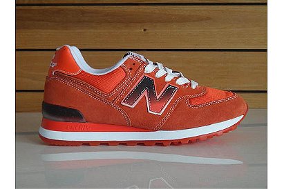 Mens new balance ML574SNO lovers Black Fire Red Shoes