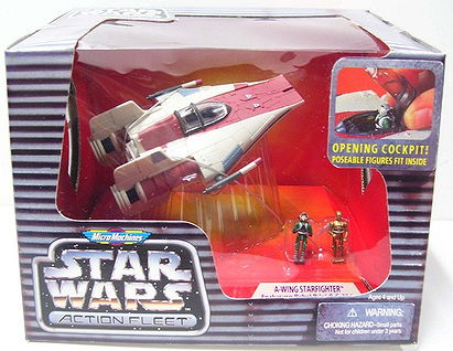 Micro Machines A-Wing (red) Star Wars Action Fleet