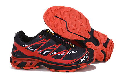 Salomon Trail Running Shoe XT S Lab 5 Softground Black Racing Red White Colorways