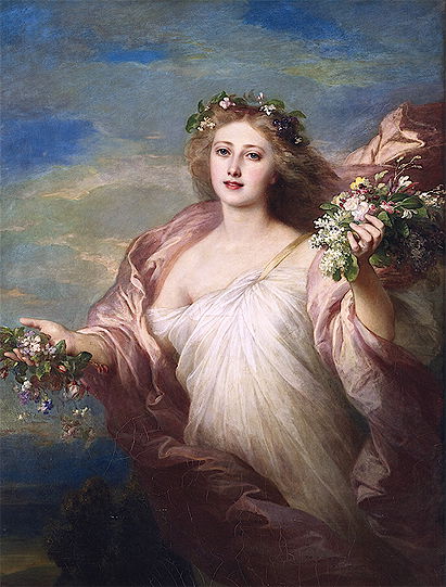The Spring by Franz Xaver Winterhalter