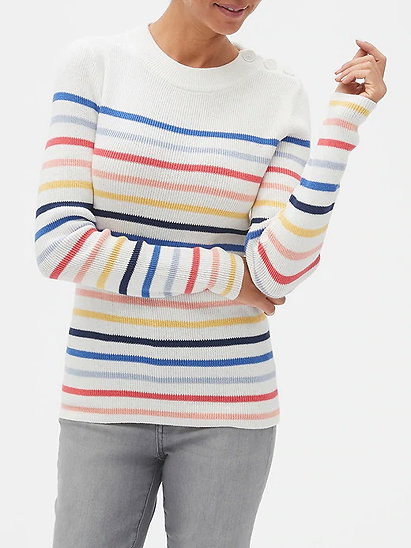 Ribbed Button Sweater | Gap Factory