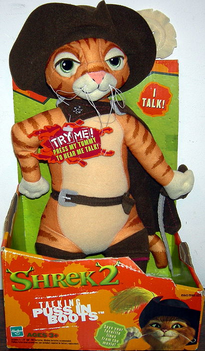 Talking Puss in Boots Plush Toy From Shrek 2