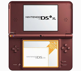 Nintendo DSi XL Handheld Console (Wine Red)