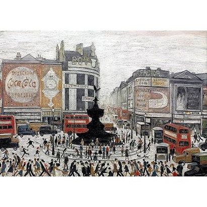 Piccadilly Circus by LS Lowry