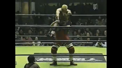 Kenta Kobashi, Tamon Honda, Tsuyoshi Kikuchi, & KENTA vs. Jun Akiyama, Akitoshi Saito, Yoshinobu Kanemaru, & Makoto Hashi (2/18/03)