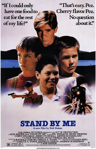 Stand By Me Movie Poster (11 x 17 Inches - 28cm x 44cm) (1986) Style A -(River Phoenix)(Wil Wheaton)(Jerry O'Connell)(Corey Feldman)(Kiefer Sutherland)(Richard Dreyfuss)