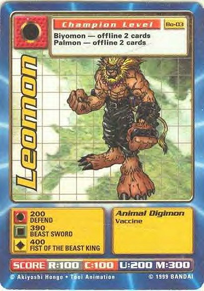 Digimon Digi-battle: Leomon (Bo-03)