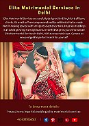 Elite Matrimonial Services in Delhi