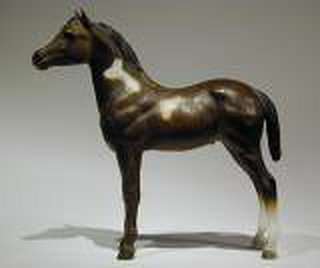 Breyer Standing Stock Horse Foal liver chestnut overo is in your collection!