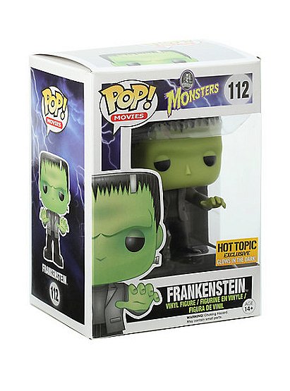 Universal Monsters Pop! Vinyl: The Frankenstein Monster Glow in the Dark Hot Topic Exclusive