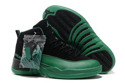 New Arrival Suede Shoes: Dark Green & Black Air Jordan 12(XII) Retro Sneaker