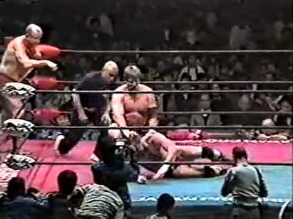 Stan Hansen & Bruiser Brody vs. Dory Funk & Terry Funk (AJPW, 12/08/84)