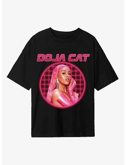 Doja Cat Laser Grid Portrait T-Shirt