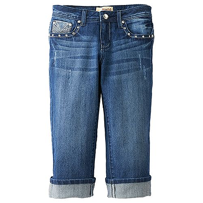 Mudd® Studded Denim Capris - Girls' Plus