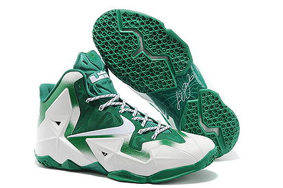 Michigan State-Nike NBA LeBron James Basketball Trainers 11 XI Green/White PE