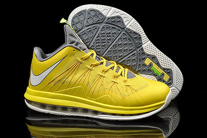 Air Max LeBron X 10 Low Nike Men Size Basketball Shoes Sonic Yellow