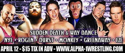 Eric Cairnie vs. Josh Rogen vs. Rhys Greenaway vs. Jim Nye vs. Space Monkey vs. Kobe Durst (Alpha-1, The Punished, 04/12/15)