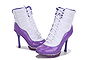 Nike New High Heels Boots Michael Jordan XI White - Purple Ladies