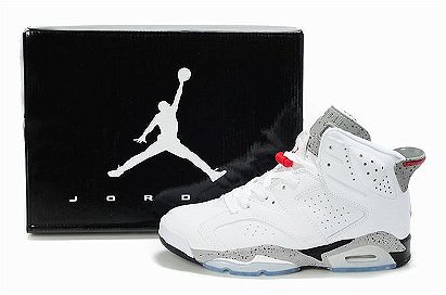 Nike Air Jordan 6 Retro White/Grey Men's 