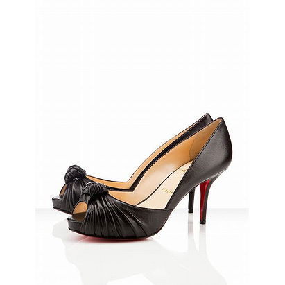 Christian Louboutin Greissimo 85mm Peep Toe Pumps Black