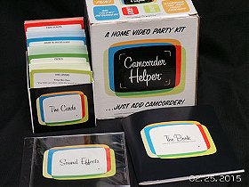 Camcorder Helper: A Home Video Party Kit Game