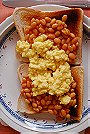Scrambled Eggs & Baked Beans on Toast