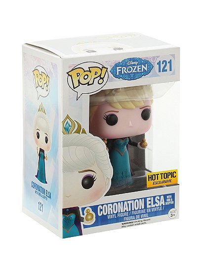 Frozen Pop! Vinyl: Coronation Elsa w/ Orb & Scepter Hot Topic Exclusive