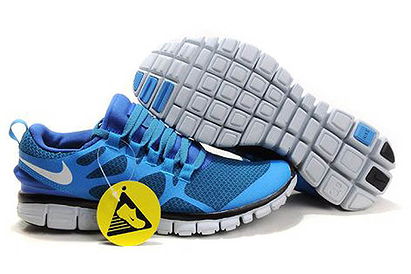 Nike Free 3.0 V3 Running Shoe Royal White Womens 